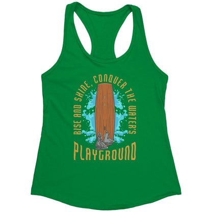 Conquer The Water's Playground - Wakeboarding Wake Attire Tank Top