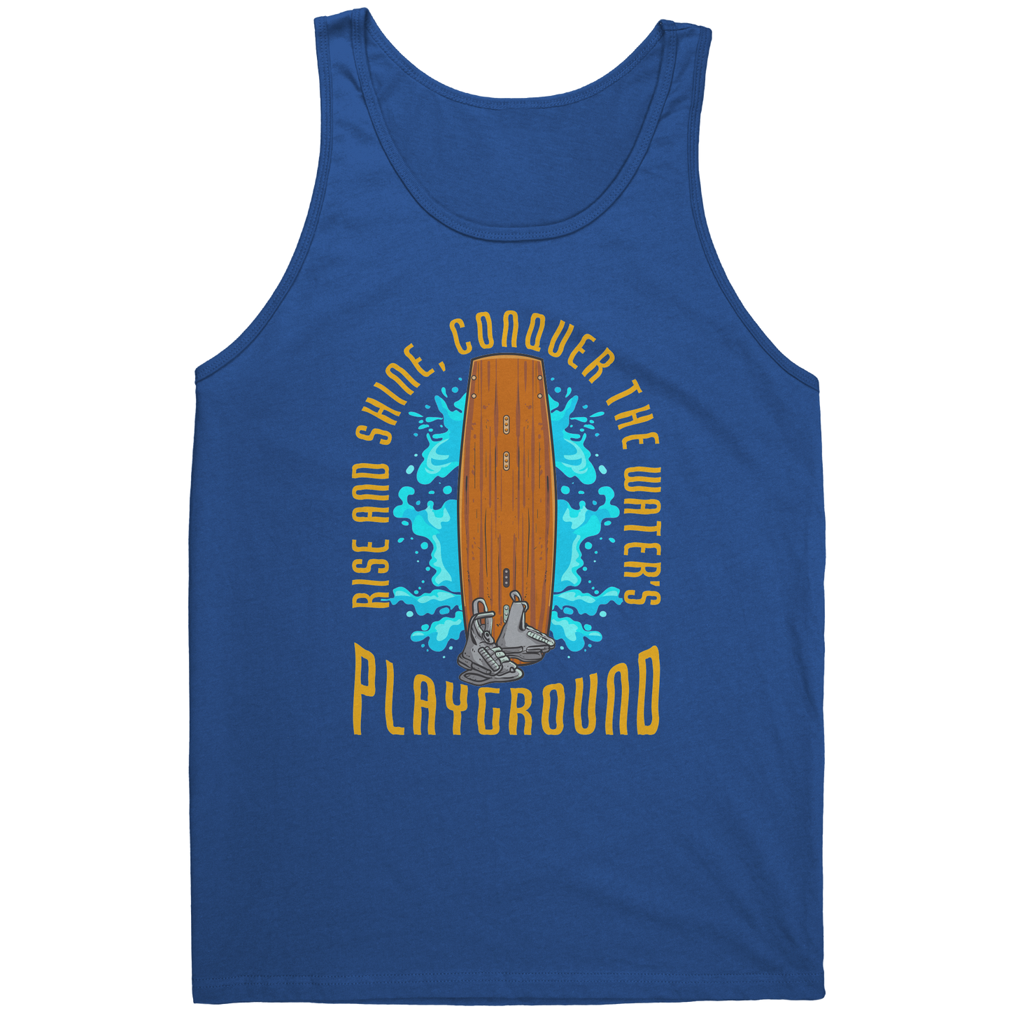 Conquer The Water's Playground - Wakeboarding Wake Attire Tank Top