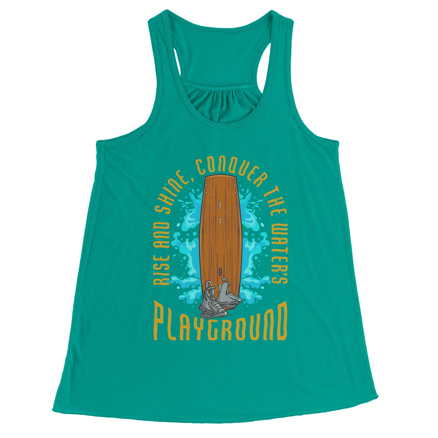 Conquer The Water's Playground - Wakeboarding Wake Attire Tank Top