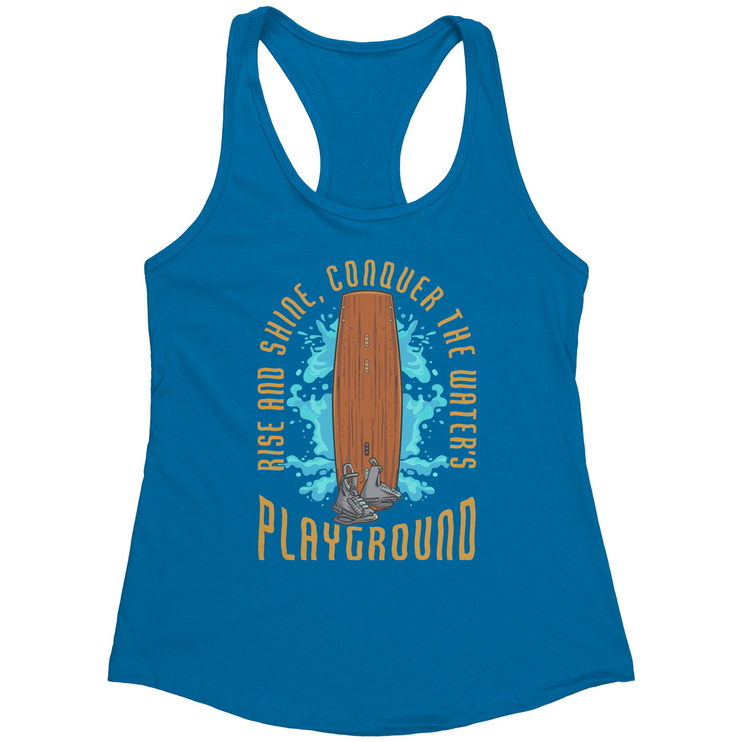 Conquer The Water's Playground - Wakeboarding Wake Attire Tank Top