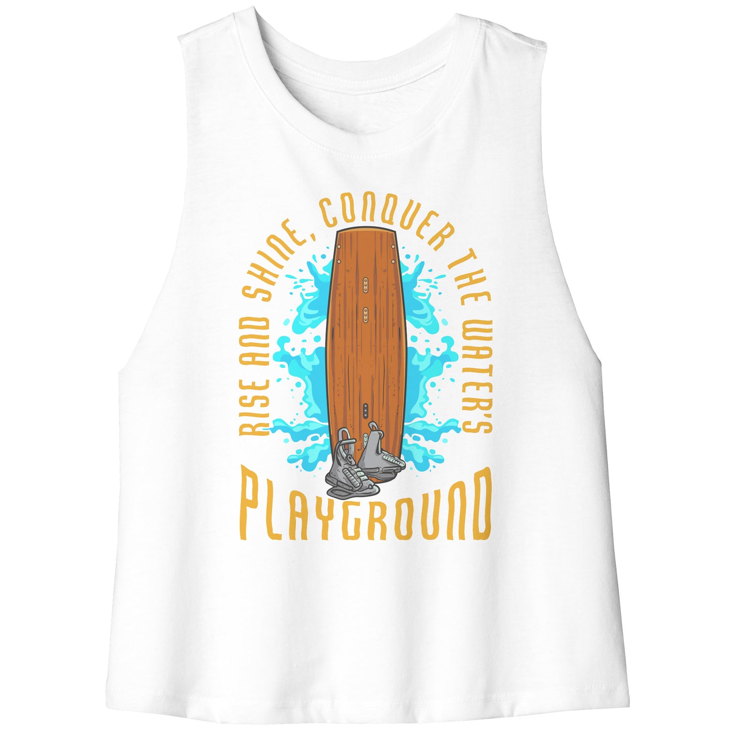 Conquer The Water's Playground - Wakeboarding Wake Attire Tank Top