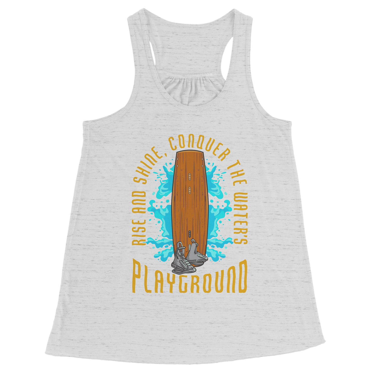 Conquer The Water's Playground - Wakeboarding Wake Attire Tank Top