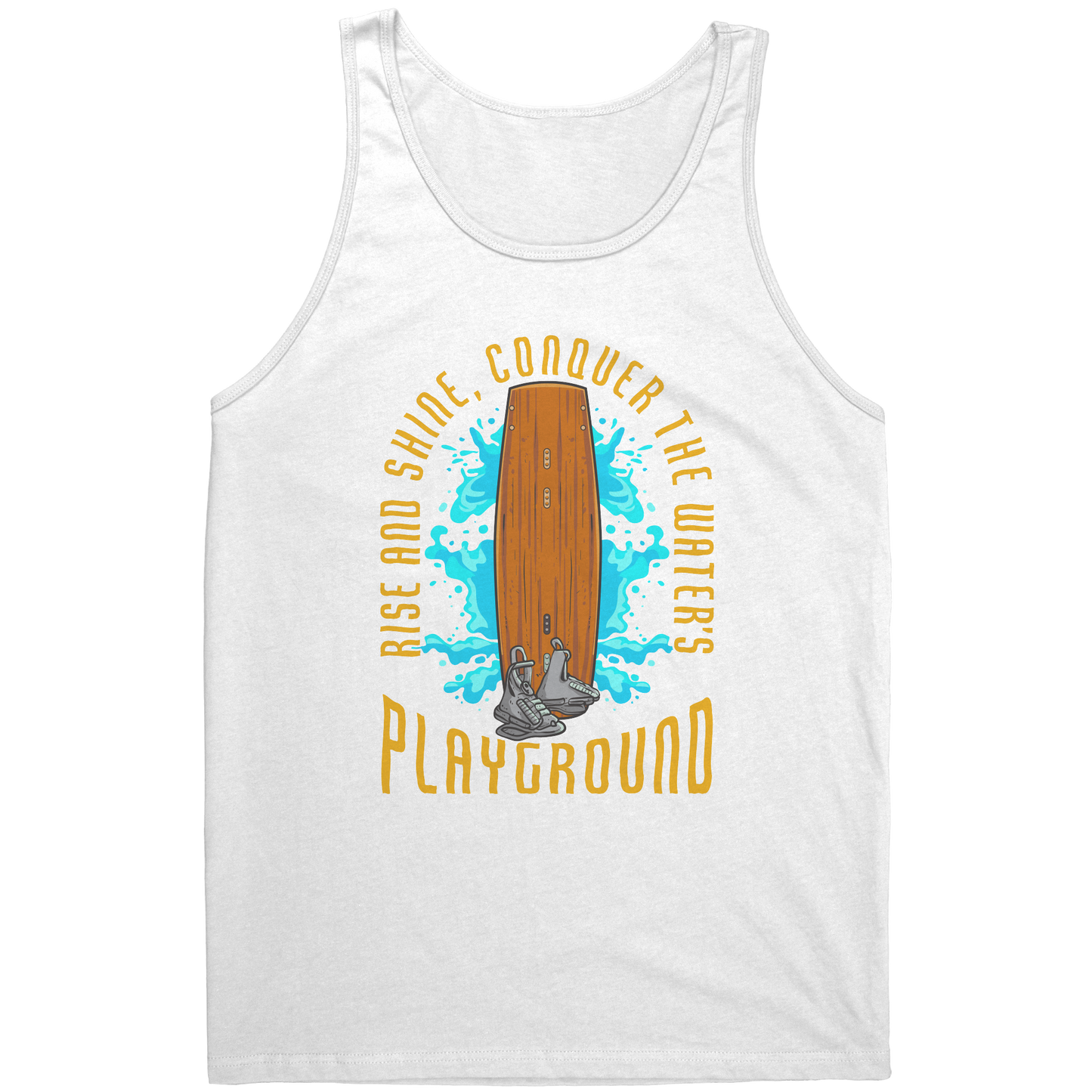 Conquer The Water's Playground - Wakeboarding Wake Attire Tank Top