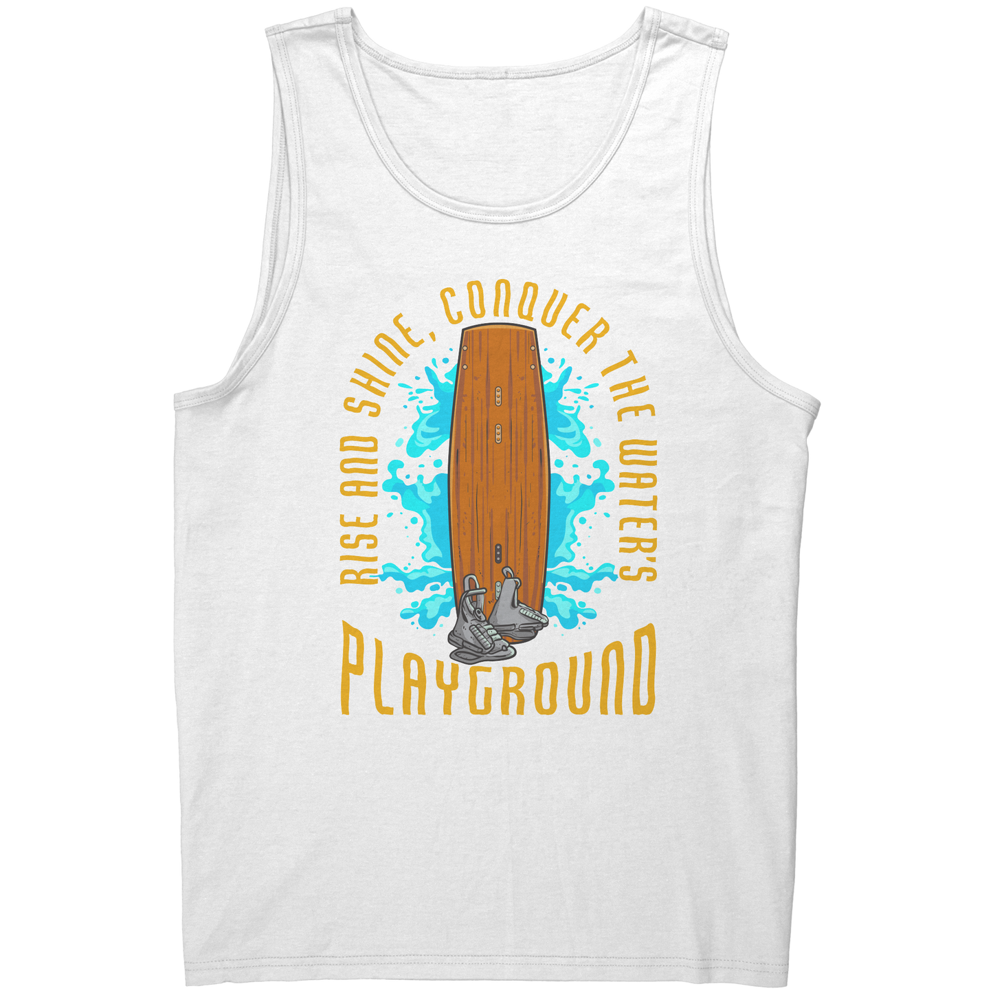 Conquer The Water's Playground - Wakeboarding Wake Attire Tank Top