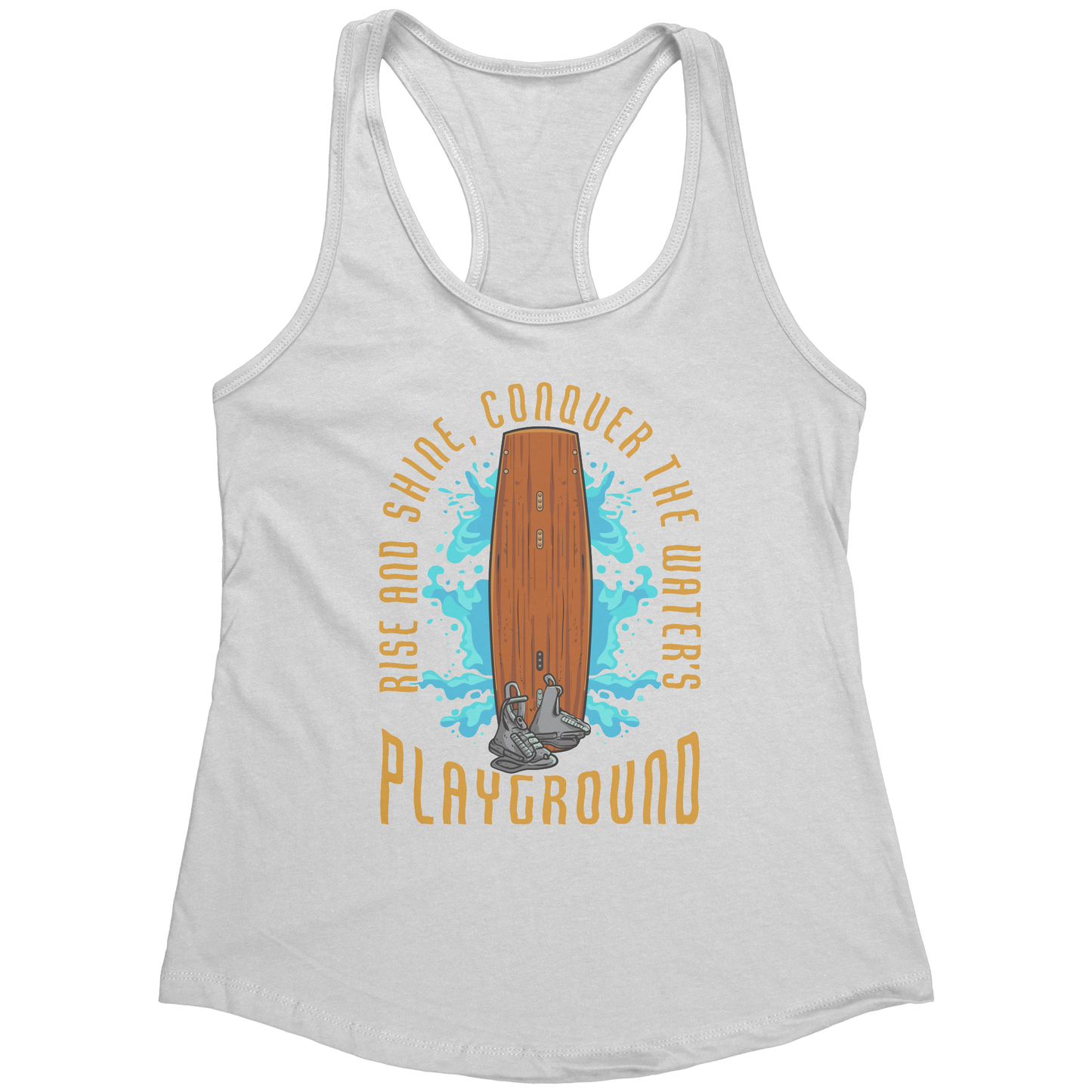 Conquer The Water's Playground - Wakeboarding Wake Attire Tank Top