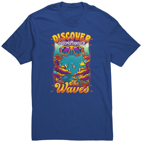 Discover A World Beneath The Waves - Snorkeling Snorkel T-Shirt