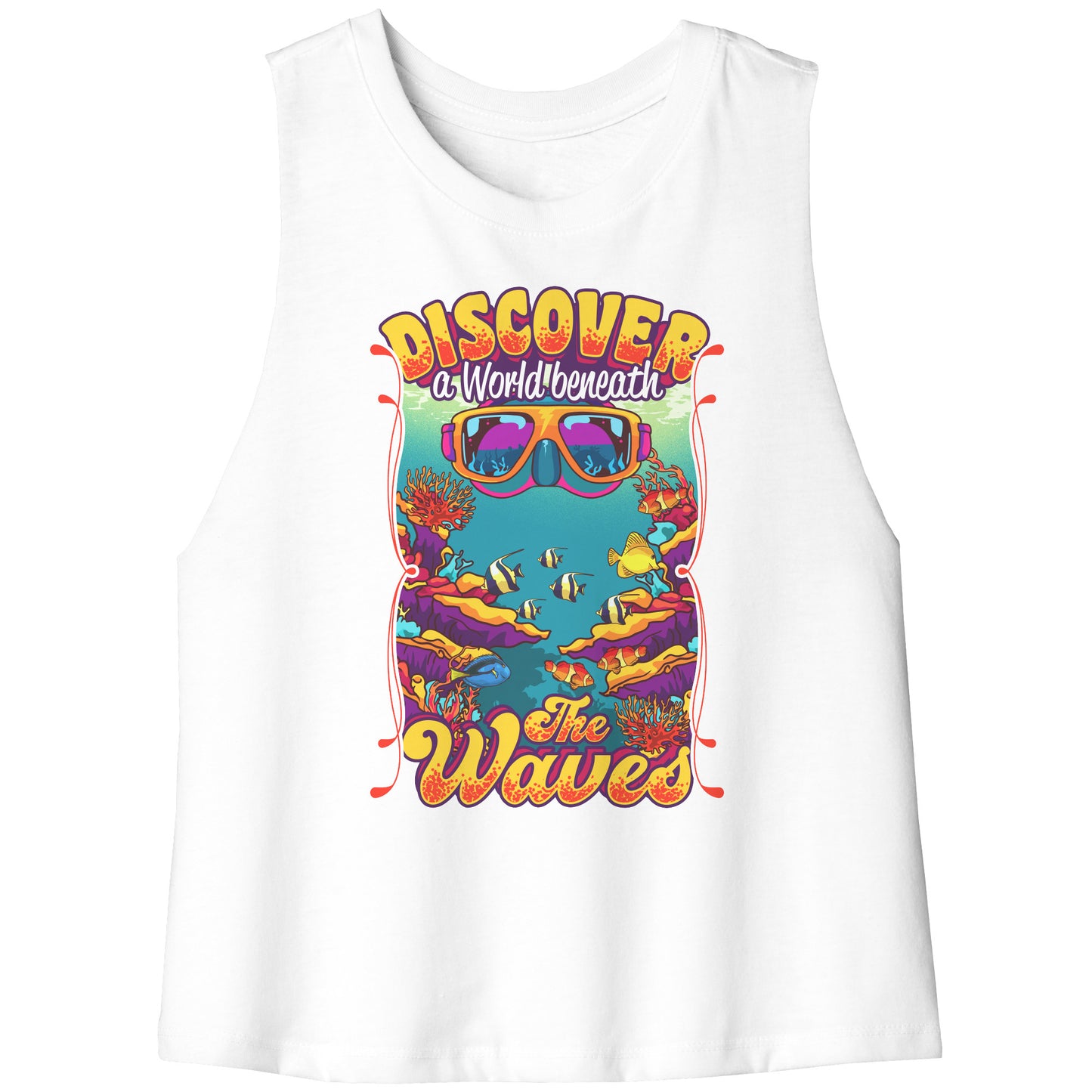 Discover A World Beneath The Waves - Snorkeling Snorkel Tank Top