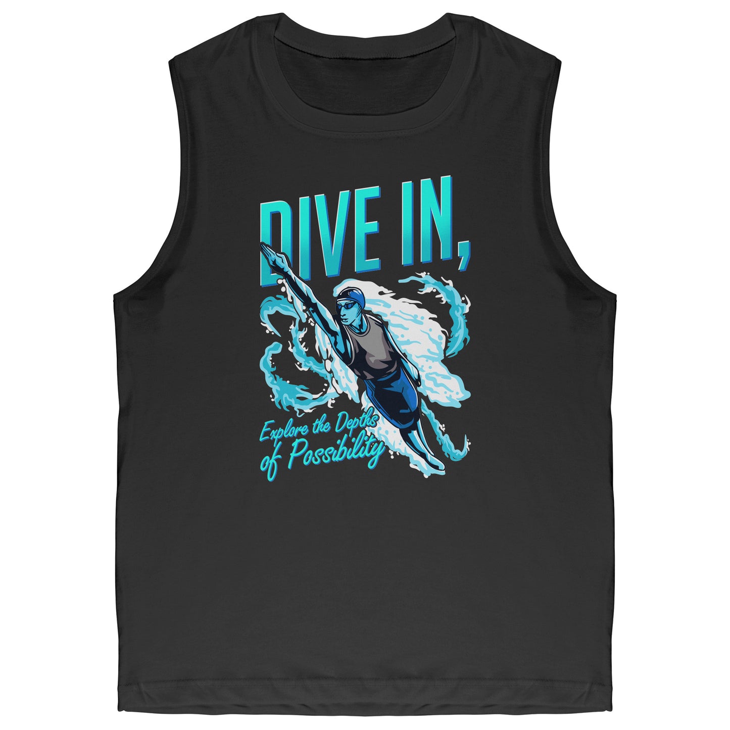 Dive In Explore The Depth Of Possibility - Swimmer Swim Tank Top