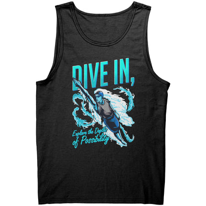 Dive In Explore The Depth Of Possibility - Swimmer Swim Tank Top