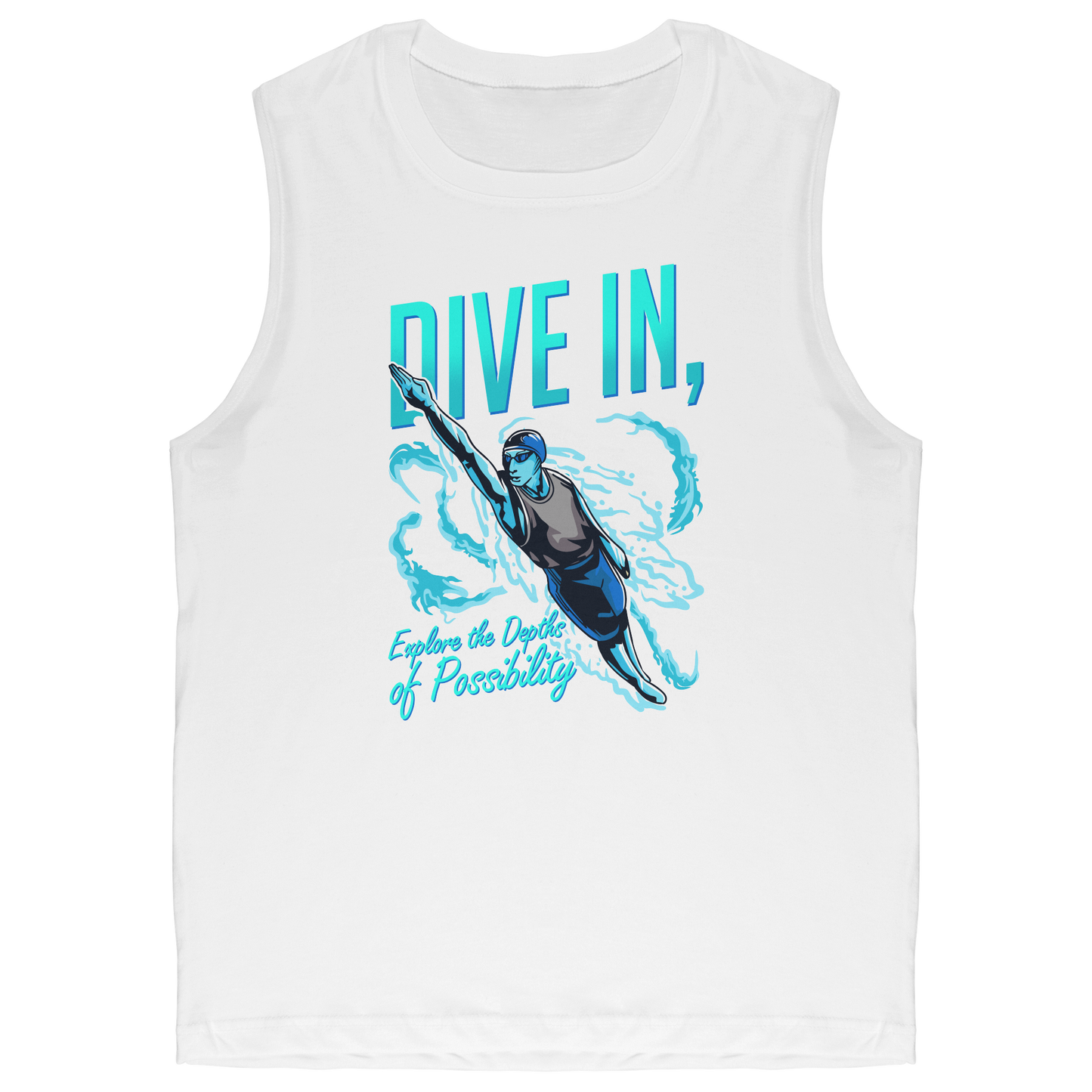 Dive In Explore The Depth Of Possibility - Swimmer Swim Tank Top