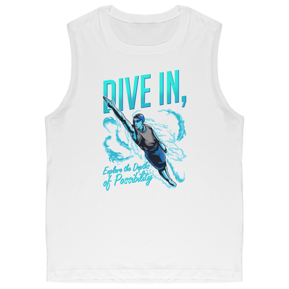 Dive In Explore The Depth Of Possibility - Swimmer Swim Tank Top