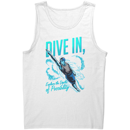 Dive In Explore The Depth Of Possibility - Swimmer Swim Tank Top