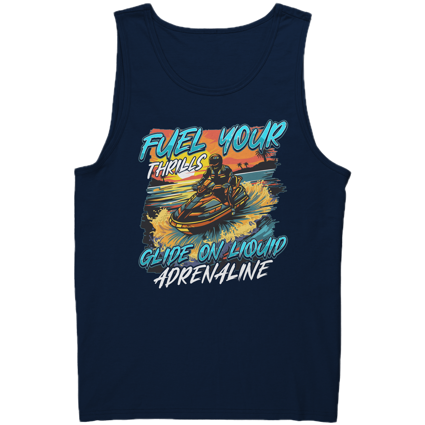 Fuel Your Thrills - Jetski Clothing Jet Skiing Watercraft Tank Top