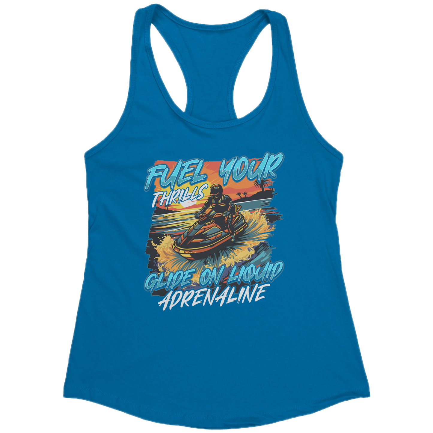 Fuel Your Thrills - Jetski Clothing Jet Skiing Watercraft Tank Top