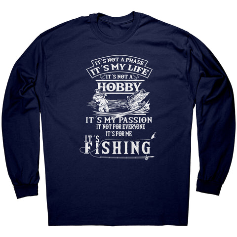 It's My Passion It's Fishing - Funny Humor Fishing Graphic T-Shirt