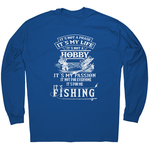It's My Passion It's Fishing - Funny Humor Fishing Graphic T-Shirt