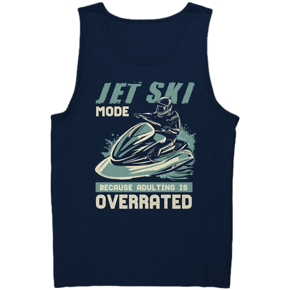 Jet Ski Mode - Humorous Jetski Clothes Jet Skiing Jet Skier Tank Top