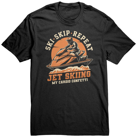 Jet Skiing My Cardio Confetti - Funny Jetski Outfit Watercraft T-Shirt