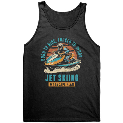 Jet Skiing My Escape Plan - Funny Jet Ski Apparel Tank Top