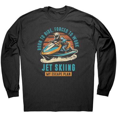 Jet Skiing My Escape Plan - Funny Jet Ski Apparel T-Shirt