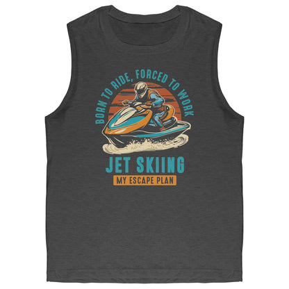 Jet Skiing My Escape Plan - Funny Jet Ski Apparel Tank Top