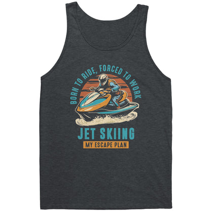 Jet Skiing My Escape Plan - Funny Jet Ski Apparel Tank Top