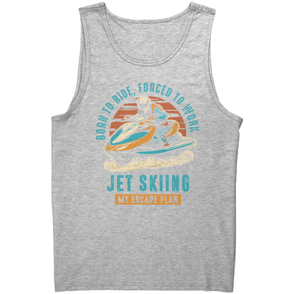 Jet Skiing My Escape Plan - Funny Jet Ski Apparel Tank Top