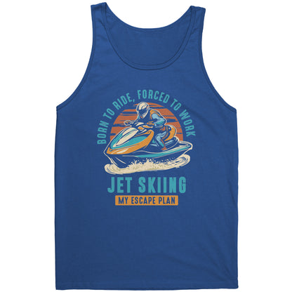 Jet Skiing My Escape Plan - Funny Jet Ski Apparel Tank Top