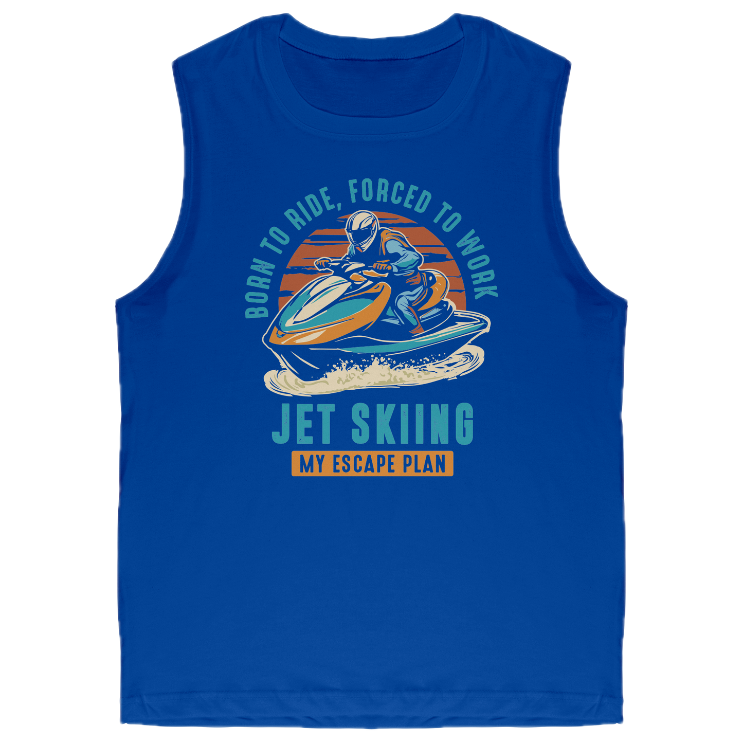 Jet Skiing My Escape Plan - Funny Jet Ski Apparel Tank Top