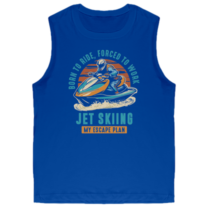 Jet Skiing My Escape Plan - Funny Jet Ski Apparel Tank Top