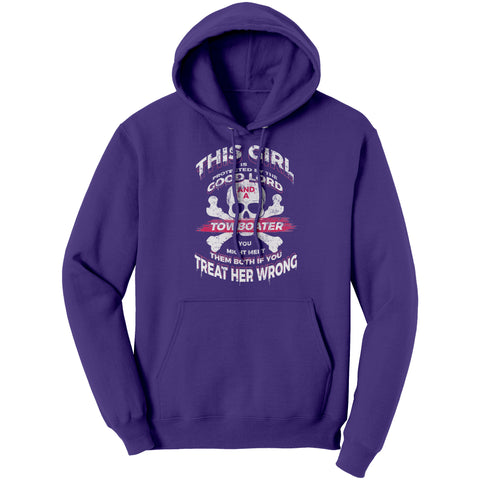 Protected By The Good Lord And A Towboater - Hoodie PC