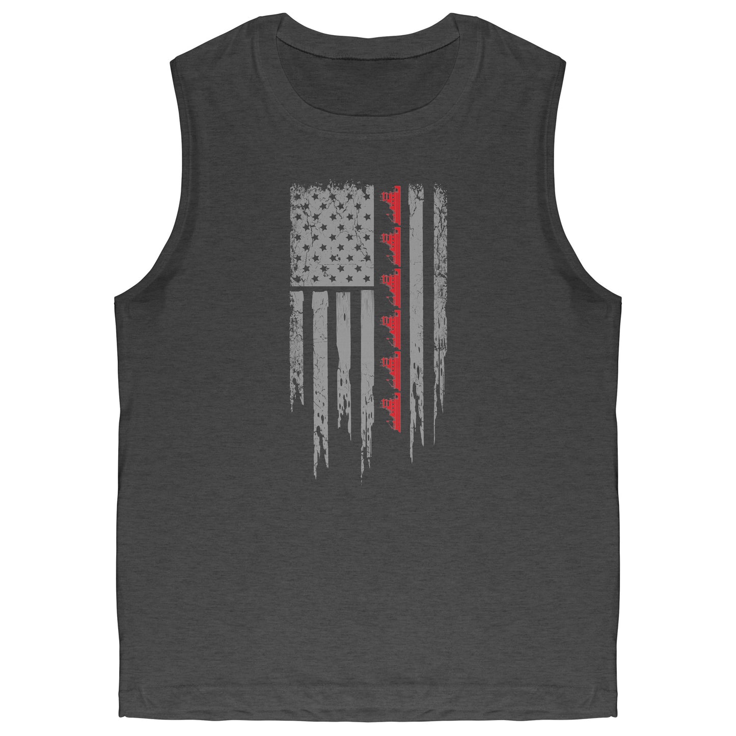 Patriotic Towboater Flag July 4th Tank Top