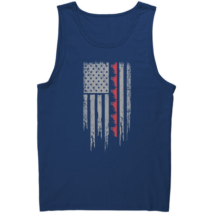 Patriotic Towboater Flag July 4th Tank Top