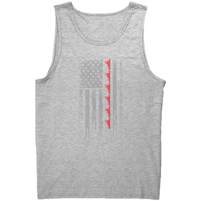 Patriotic Towboater Flag July 4th Tank Top