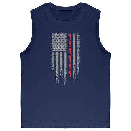 Patriotic Towboater Flag July 4th Tank Top