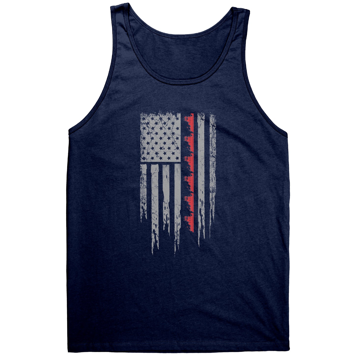 Patriotic Towboater Flag July 4th Tank Top