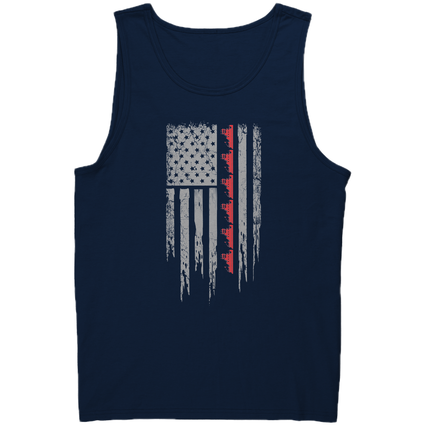 Patriotic Towboater Flag July 4th Tank Top