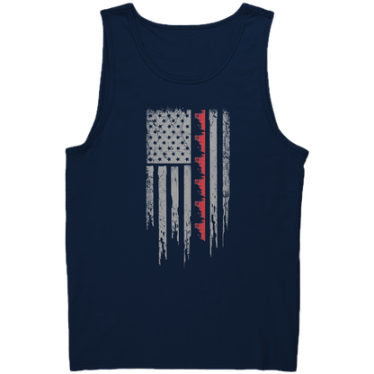 Patriotic Towboater Flag July 4th Tank Top