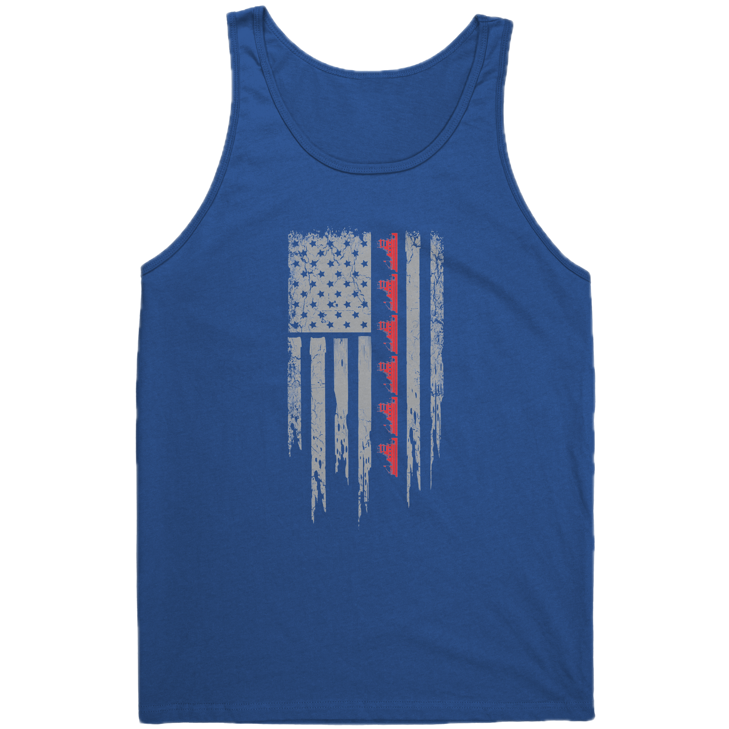 Patriotic Towboater Flag July 4th Tank Top