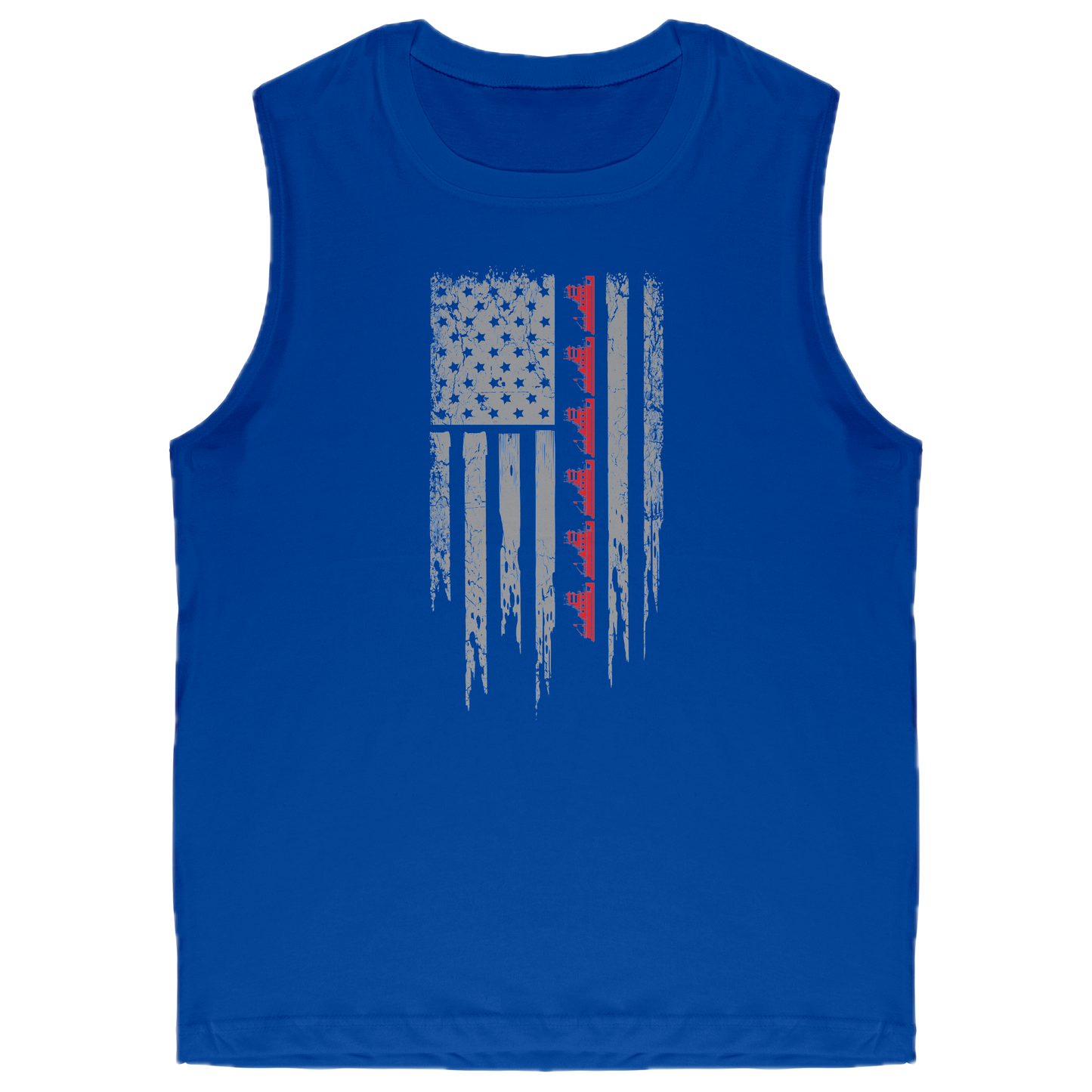 Patriotic Towboater Flag July 4th Tank Top