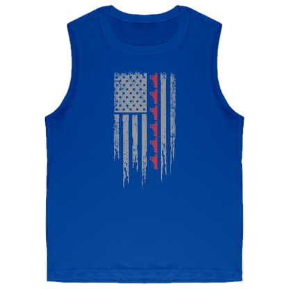 Patriotic Towboater Flag July 4th Tank Top