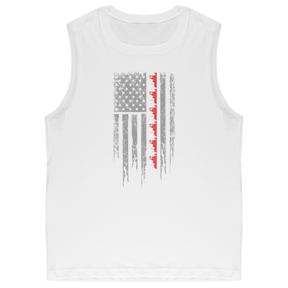 Patriotic Towboater Flag July 4th Tank Top