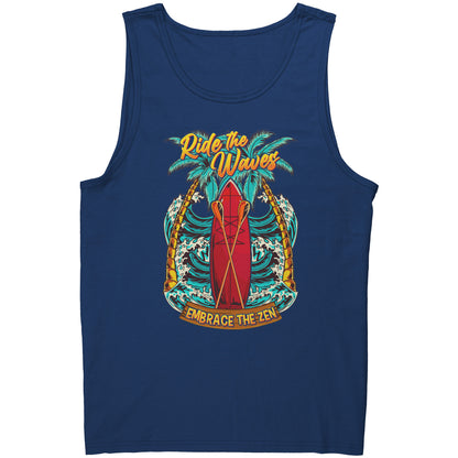 Ride The Waves Embrace The Zen - Standup Paddleboarding Paddle Board Sup Tank Top