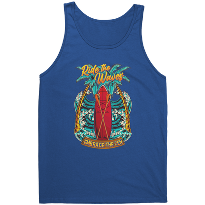 Ride The Waves Embrace The Zen - Standup Paddleboarding Paddle Board Sup Tank Top