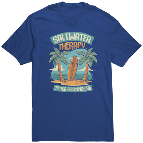 Saltwater Therapy Doctor Recommended - Funny Surfing Surfer Surf T-Shirt