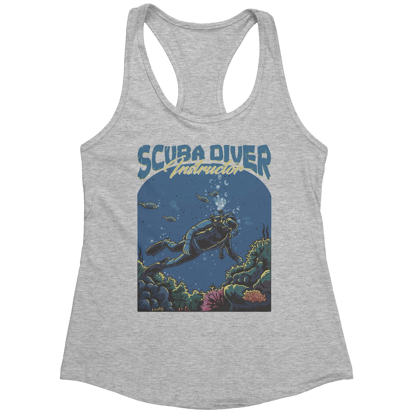 Scuba Diver Instructor - Scuba Diving Dive Coach Tank Top