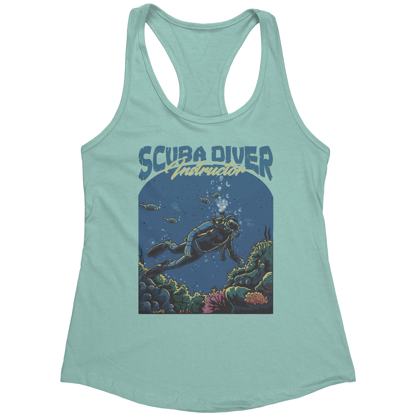 Scuba Diver Instructor - Scuba Diving Dive Coach Tank Top