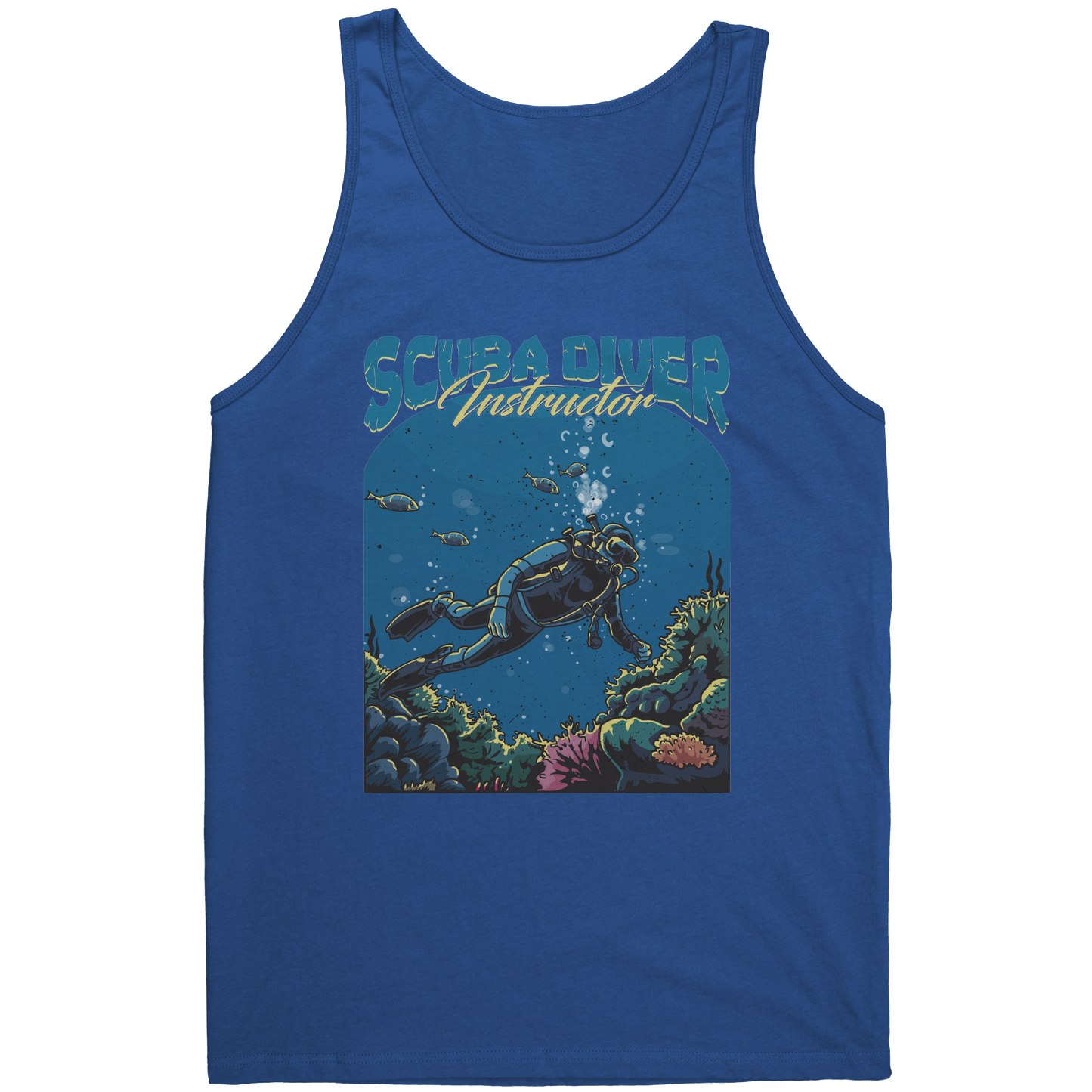 Scuba Diver Instructor - Scuba Diving Dive Coach Tank Top