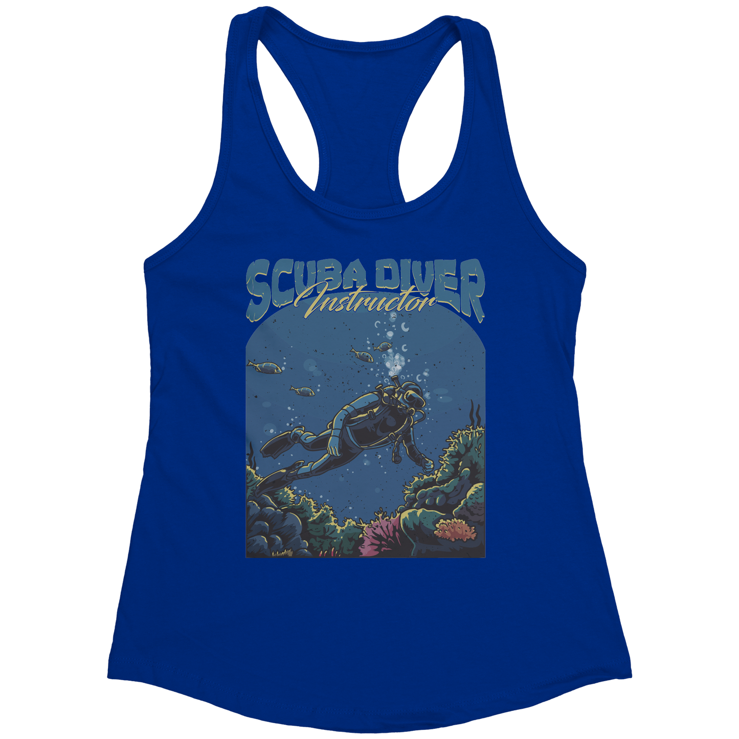 Scuba Diver Instructor - Scuba Diving Dive Coach Tank Top