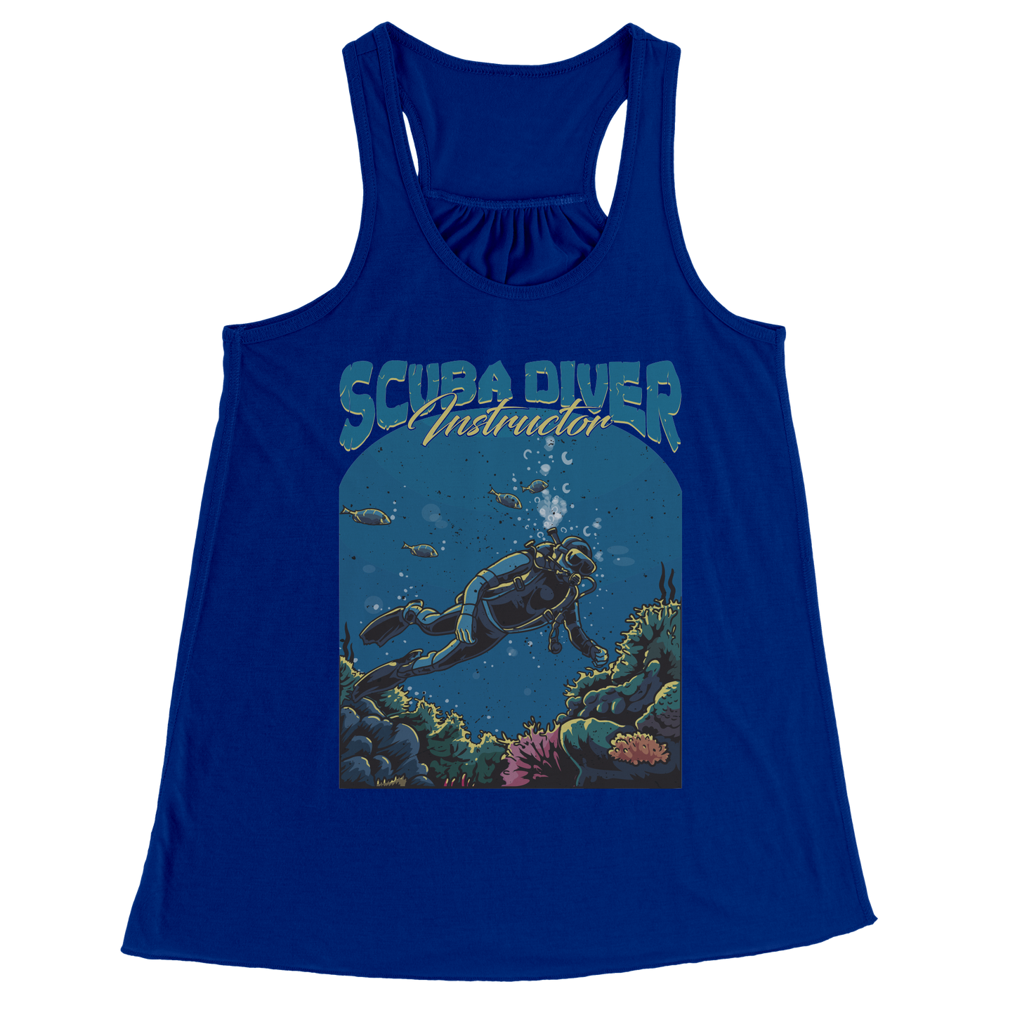 Scuba Diver Instructor - Scuba Diving Dive Coach Tank Top